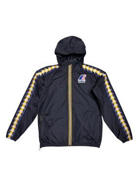 K-WAY x KAPPA Le Vrai Claude Waterproof Designer Windbreaker Jacket Womens Small